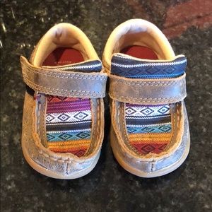 Twisted X Infant Saddle Blanket Shoes